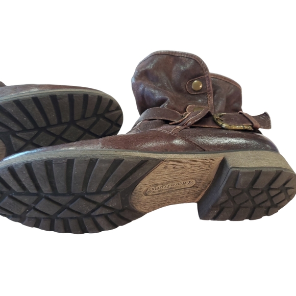 Bare Traps  Shakira Brown Mid Calf Leather Fur Lined Boots Size 8 - Picture 13 of 16